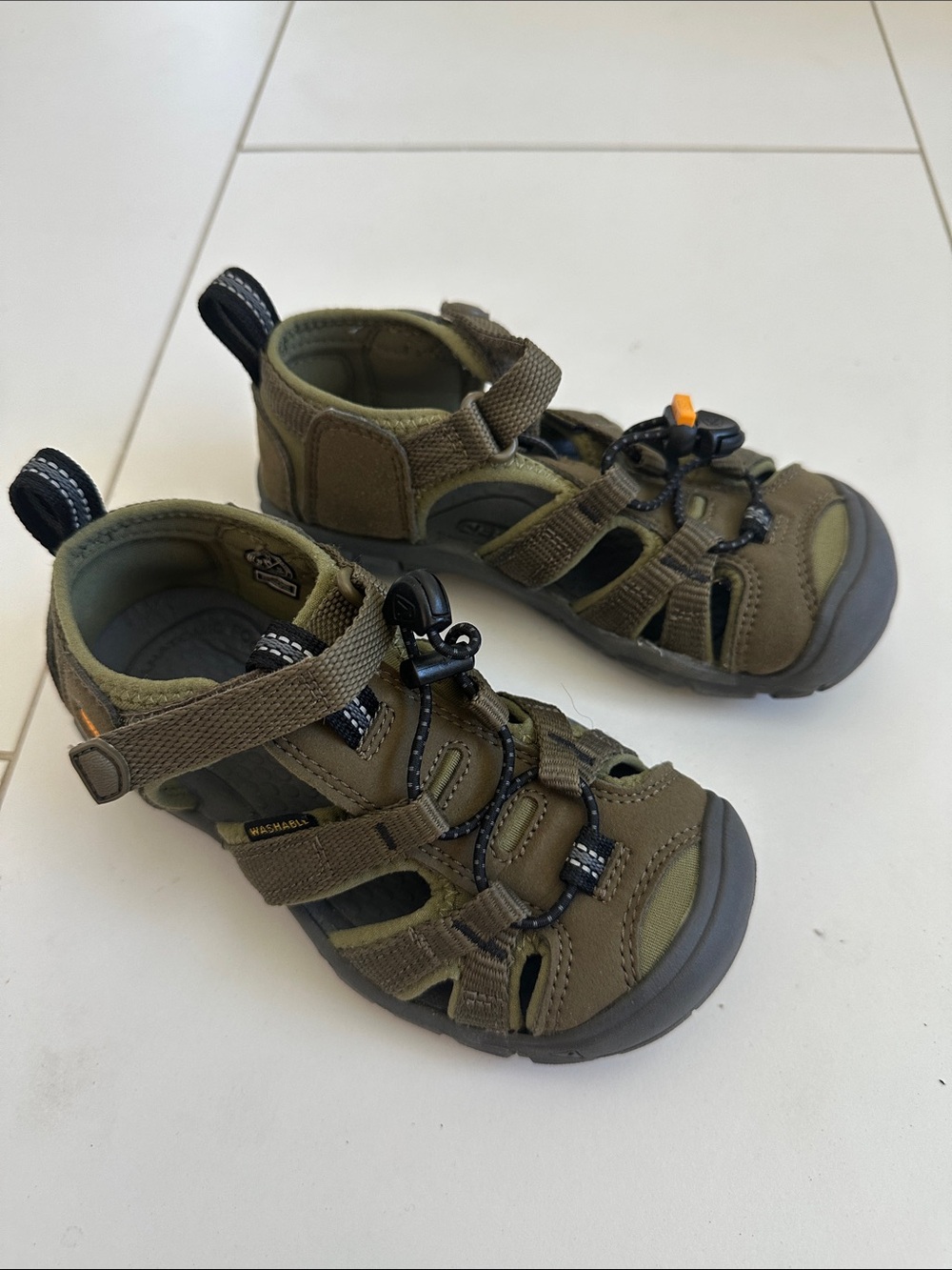 Keen Newport Kids Olive Green Outdoor Sandals 11